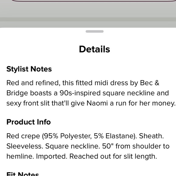 Bec & Bridge Red Magnifique Dress - Picture 3 of 7